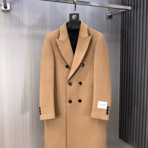 Wholesale Yves Saint Laurent YSL Coat Long Sleeved For Men #1381941 $294.21 USD, Wholesale Quality Replica Yves Saint Laurent YSL Coat