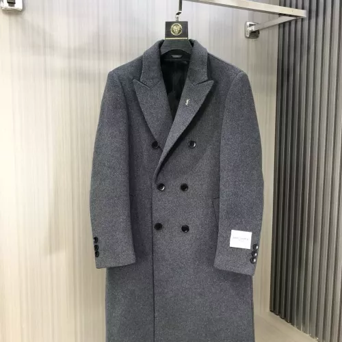 Wholesale Yves Saint Laurent YSL Coat Long Sleeved For Men #1381942 $294.21 USD, Wholesale Quality Replica Yves Saint Laurent YSL Coat