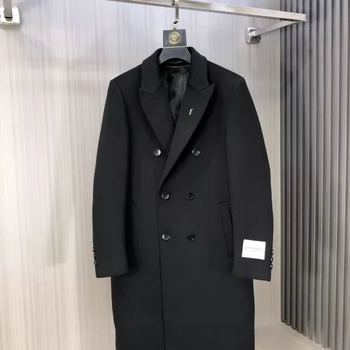 Wholesale Yves Saint Laurent YSL Coat Long Sleeved For Men #1381943 $294.21 USD, Wholesale Quality Replica Yves Saint Laurent YSL Coat