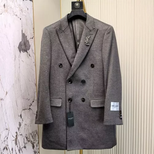 Wholesale Yves Saint Laurent YSL Coat Long Sleeved For Men #1381952 $314.05 USD, Wholesale Quality Replica Yves Saint Laurent YSL Coat