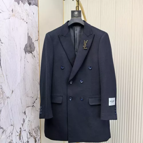 Wholesale Yves Saint Laurent YSL Coat Long Sleeved For Men #1381953 $314.05 USD, Wholesale Quality Replica Yves Saint Laurent YSL Coat