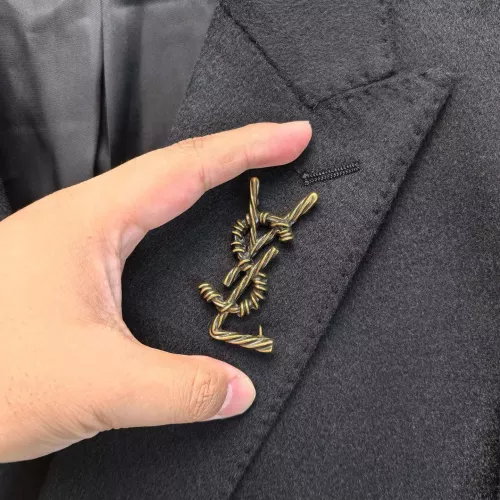 Replica Yves Saint Laurent YSL Coat Long Sleeved For Men #1381954 $314.05 USD for Wholesale