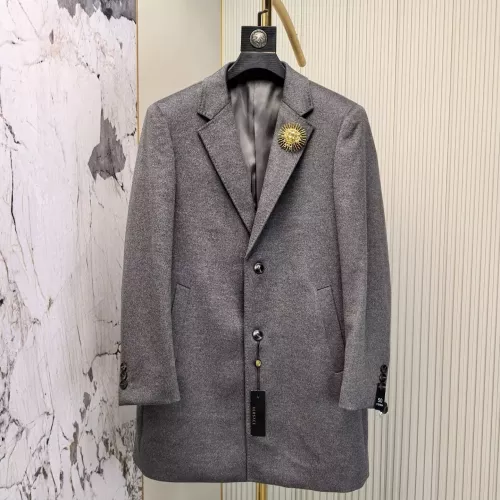 Wholesale Versace Coats Long Sleeved For Men #1381958 $314.05 USD, Wholesale Quality Replica Versace Coats