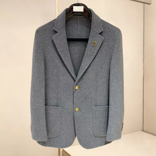 Wholesale Versace Coats Long Sleeved For Men #1381962 $247.93 USD, Wholesale Quality Replica Versace Coats