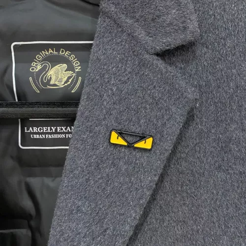 Replica Fendi Coat Long Sleeved For Men #1381971 $314.05 USD for Wholesale