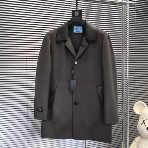 Wholesale Prada Coat Long Sleeved For Men #1381978 $347.11 USD, Wholesale Quality Replica Prada Coat
