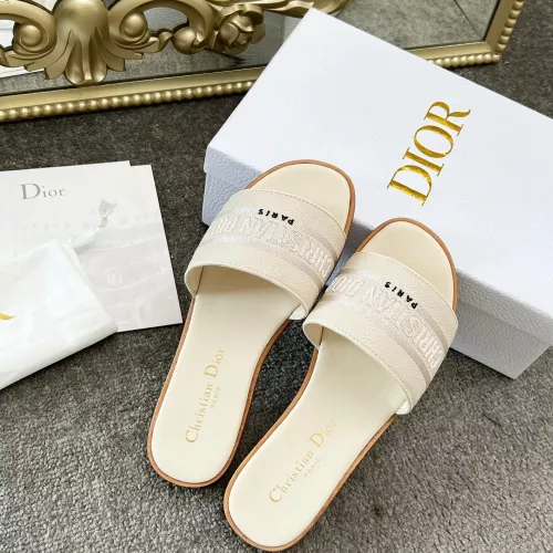Replica Christian Dior Slippers For Women #1381995 $82.00 USD for Wholesale