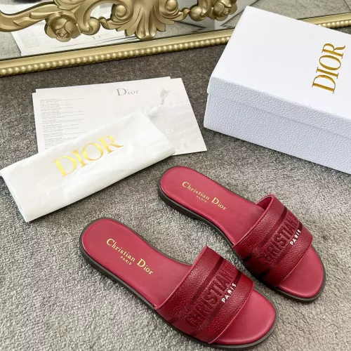 Replica Christian Dior Slippers For Women #1381996 $82.00 USD for Wholesale