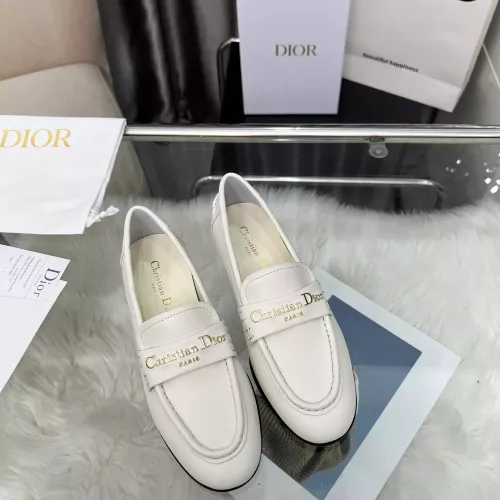 Replica Christian Dior Leather Shoes For Women #1382009 $105.00 USD for Wholesale