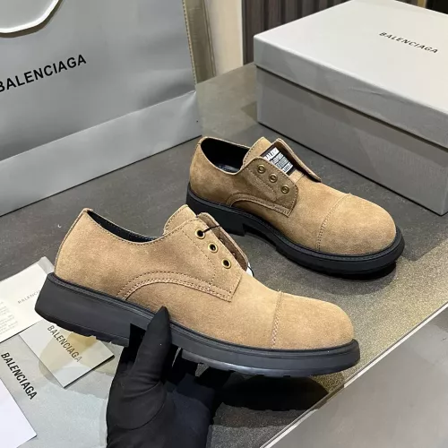 Replica Balenciaga Leather Shoes For Men #1382016 $125.00 USD for Wholesale