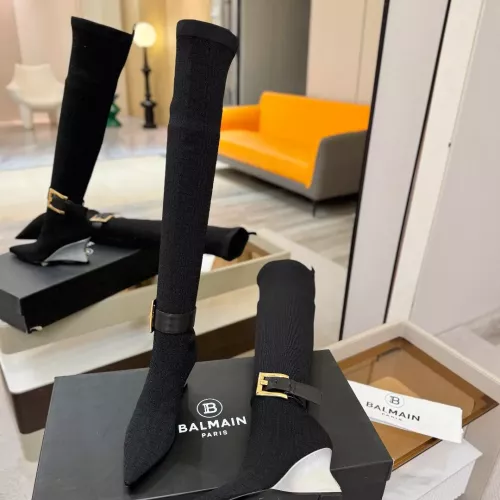 Replica Balmain Boots For Women #1382054 $145.00 USD for Wholesale