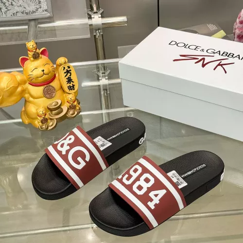 Wholesale Dolce &amp; Gabbana D&amp;G Slippers For Men #1382058 $48.00 USD, Wholesale Quality Replica Dolce &amp; Gabbana D&amp;G Slippers