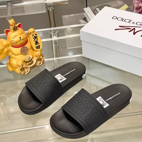 Wholesale Dolce &amp; Gabbana D&amp;G Slippers For Men #1382060 $48.00 USD, Wholesale Quality Replica Dolce &amp; Gabbana D&amp;G Slippers