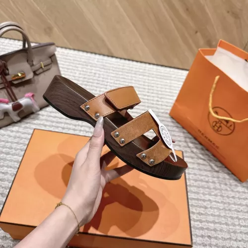 Replica Hermes Slippers For Women #1382105 $102.00 USD for Wholesale