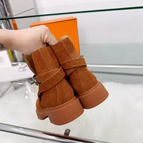Replica Hermes Boots For Women #1382114 $100.00 USD for Wholesale