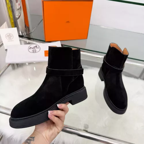 Replica Hermes Boots For Women #1382115 $100.00 USD for Wholesale