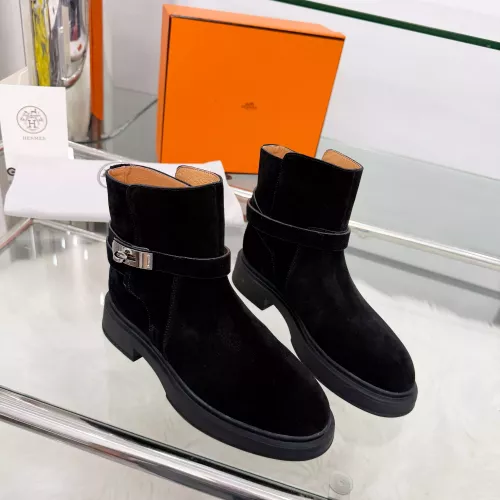 Replica Hermes Boots For Women #1382115 $100.00 USD for Wholesale