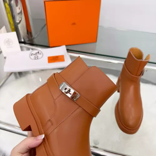 Replica Hermes Boots For Women #1382116 $100.00 USD for Wholesale