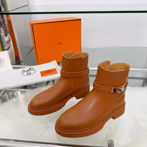 Replica Hermes Boots For Women #1382116 $100.00 USD for Wholesale