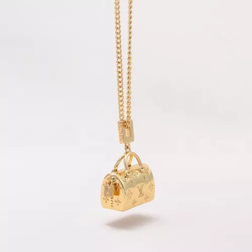Wholesale Louis Vuitton Necklaces In Gold For Women #1382355 $29.00 USD, Wholesale Quality Replica Louis Vuitton Necklaces