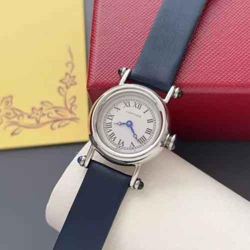 Replica Cartier AAA Quality Watches In Navy For Women #1382437 $135.00 USD for Wholesale