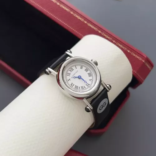 Wholesale Cartier AAA Quality Watches In Black For Women #1382438 $135.00 USD, Wholesale Quality Replica Cartier AAA Quality Watches