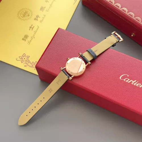 Replica Cartier AAA Quality Watches In Navy For Women #1382440 $135.00 USD for Wholesale