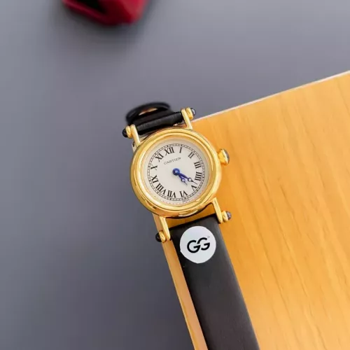 Wholesale Cartier AAA Quality Watches In Black For Women #1382442 $135.00 USD, Wholesale Quality Replica Cartier AAA Quality Watches