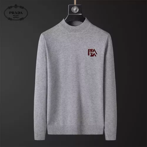 Wholesale Prada Sweaters Long Sleeved For Men #1382449 $39.00 USD, Wholesale Quality Replica Prada Sweaters