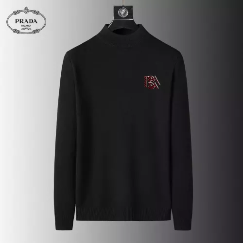 Wholesale Prada Sweaters Long Sleeved For Men #1382450 $39.00 USD, Wholesale Quality Replica Prada Sweaters