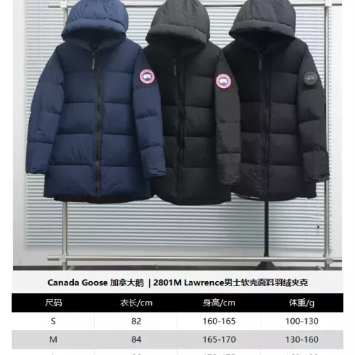 Replica Canada Goose Down Feather Coat Long Sleeved For Men #1382476 $185.00 USD for Wholesale