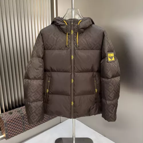 Wholesale Fendi Down Feather Coat Long Sleeved For Men #1382497 $225.00 USD, Wholesale Quality Replica Fendi Down Feather Coat