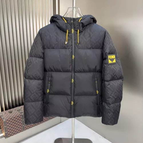 Wholesale Fendi Down Feather Coat Long Sleeved For Men #1382498 $225.00 USD, Wholesale Quality Replica Fendi Down Feather Coat