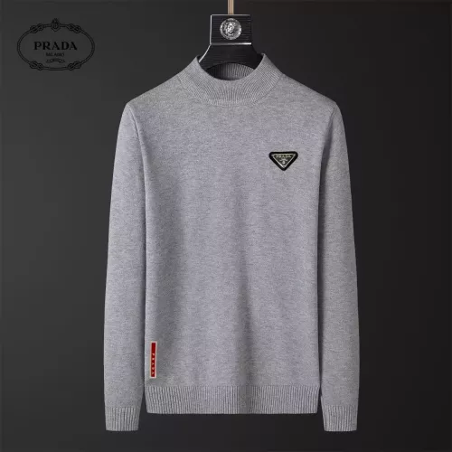 Wholesale Prada Sweaters Long Sleeved For Men #1382660 $39.00 USD, Wholesale Quality Replica Prada Sweaters