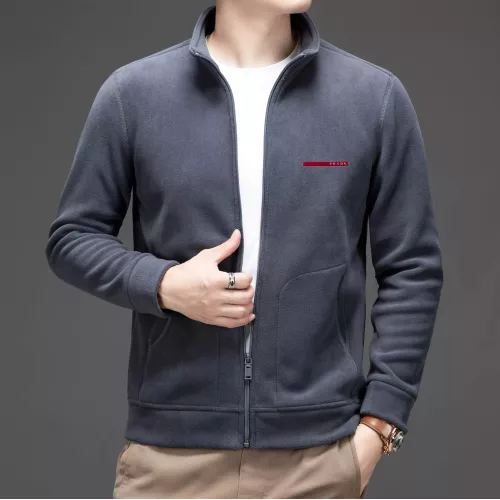 Wholesale Prada Jackets Long Sleeved For Men #1382703 $64.00 USD, Wholesale Quality Replica Prada Jackets