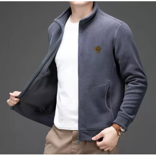Wholesale Versace Jackets Long Sleeved For Men #1382748 $64.00 USD, Wholesale Quality Replica Versace Jackets
