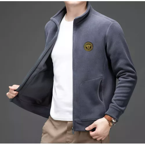 Wholesale Versace Jackets Long Sleeved For Men #1382780 $64.00 USD, Wholesale Quality Replica Versace Jackets