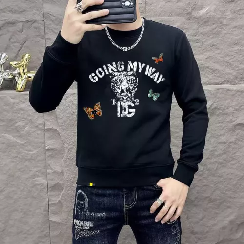 Wholesale Dolce &amp; Gabbana D&amp;G Hoodies Long Sleeved For Men #1382793 $48.00 USD, Wholesale Quality Replica Dolce &amp; Gabbana D&amp;G Hoodies