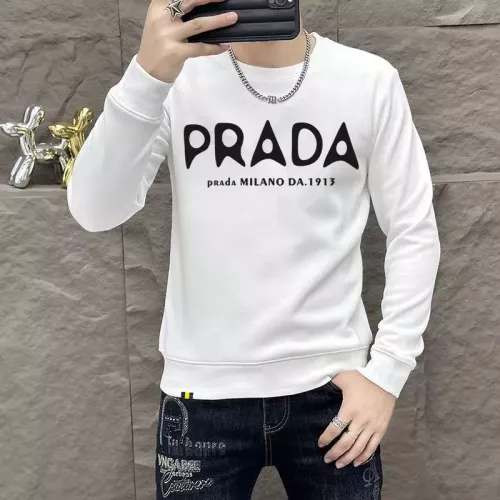 Wholesale Prada Hoodies Long Sleeved For Men #1382824 $48.00 USD, Wholesale Quality Replica Prada Hoodies