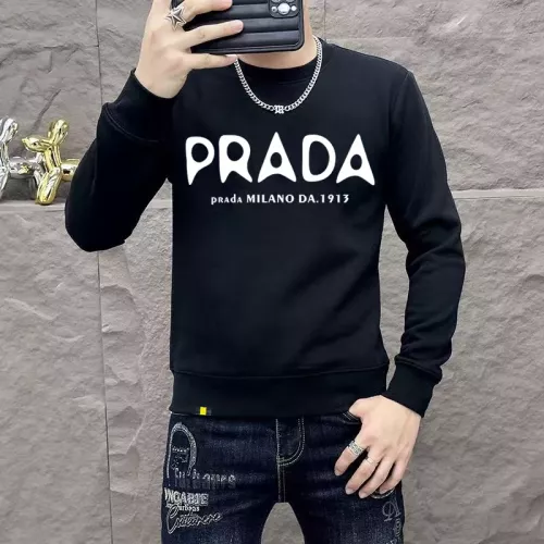 Wholesale Prada Hoodies Long Sleeved For Men #1382825 $48.00 USD, Wholesale Quality Replica Prada Hoodies