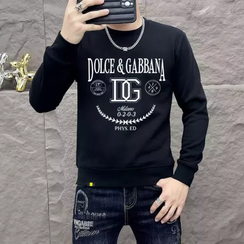Wholesale Dolce &amp; Gabbana D&amp;G Hoodies Long Sleeved For Men #1382831 $48.00 USD, Wholesale Quality Replica Dolce &amp; Gabbana D&amp;G Hoodies
