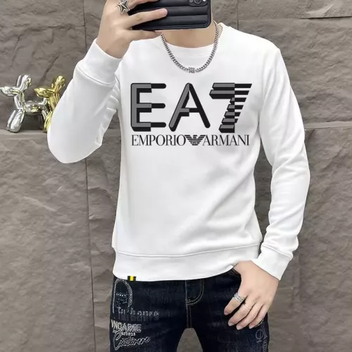 Wholesale Armani Hoodies Long Sleeved For Men #1382836 $48.00 USD, Wholesale Quality Replica Armani Hoodies