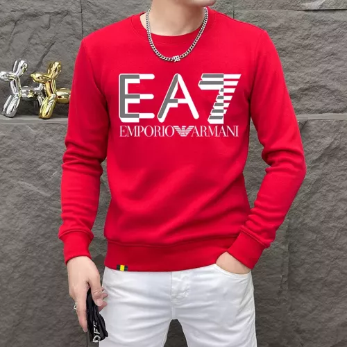 Wholesale Armani Hoodies Long Sleeved For Men #1382839 $48.00 USD, Wholesale Quality Replica Armani Hoodies