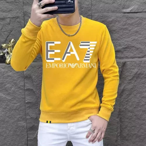 Wholesale Armani Hoodies Long Sleeved For Men #1382840 $48.00 USD, Wholesale Quality Replica Armani Hoodies