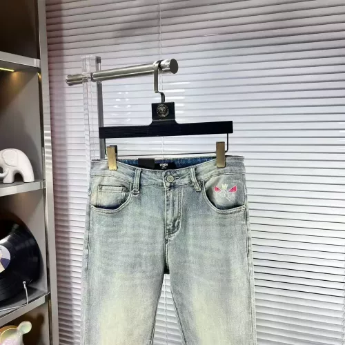 Replica Fendi Jeans For Men #1382853 $68.00 USD for Wholesale