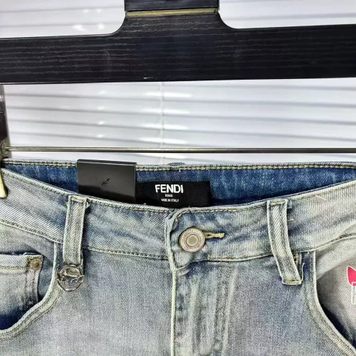 Replica Fendi Jeans For Men #1382853 $68.00 USD for Wholesale