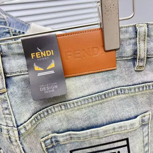 Replica Fendi Jeans For Men #1382868 $68.00 USD for Wholesale