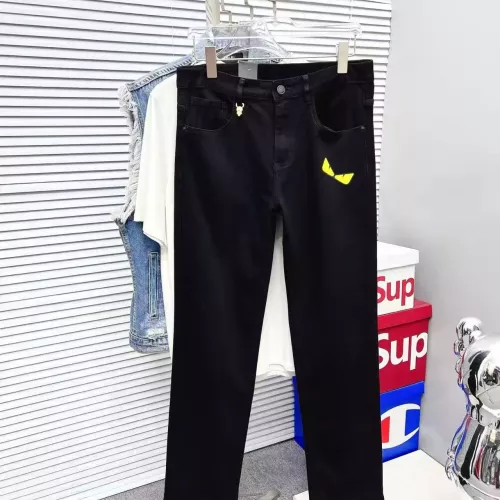 Wholesale Fendi Jeans For Men #1382869 $68.00 USD, Wholesale Quality Replica Fendi Jeans