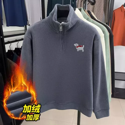 Wholesale Thom Browne TB Hoodies Long Sleeved For Men #1383018 $64.00 USD, Wholesale Quality Replica Thom Browne TB Hoodies