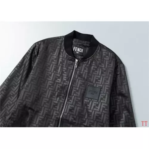 Replica Fendi Jackets Long Sleeved For Men #1383707 $60.00 USD for Wholesale